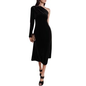Banana Republic | Black Velvet off the shoulder dress